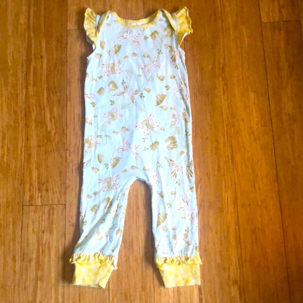 Ricrac & Ruffles butterfly romper